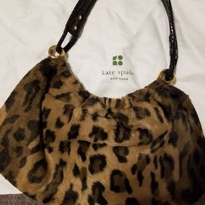 Kate Spade Faux Fur Leopard Purse